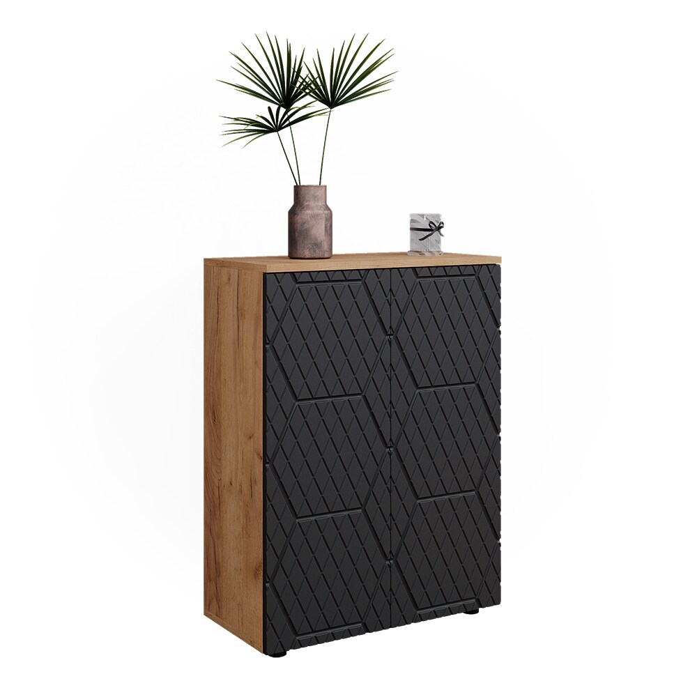 Vicco Badschrank Irma Eiche Anthrazit 60 x 81 cm Badezimmer