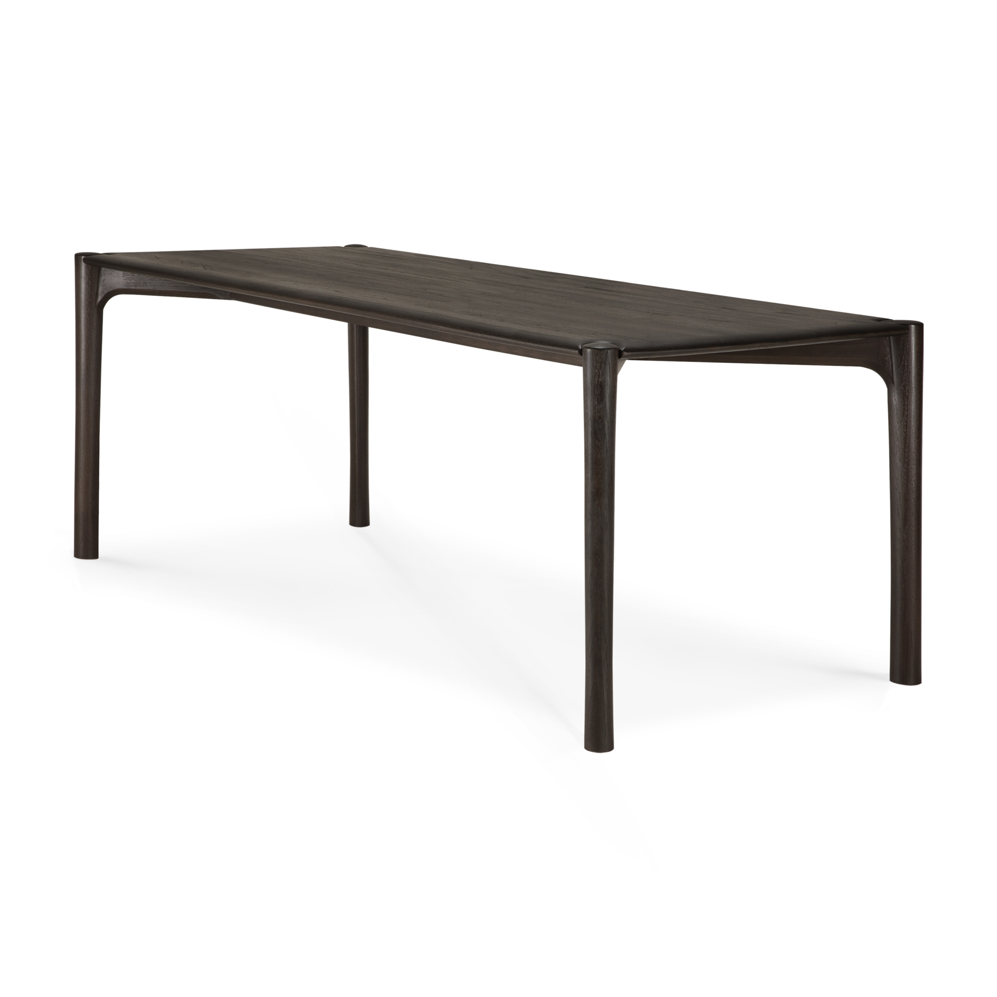 Eettafel PI teak donkerbruin gelakt 200x90 cm