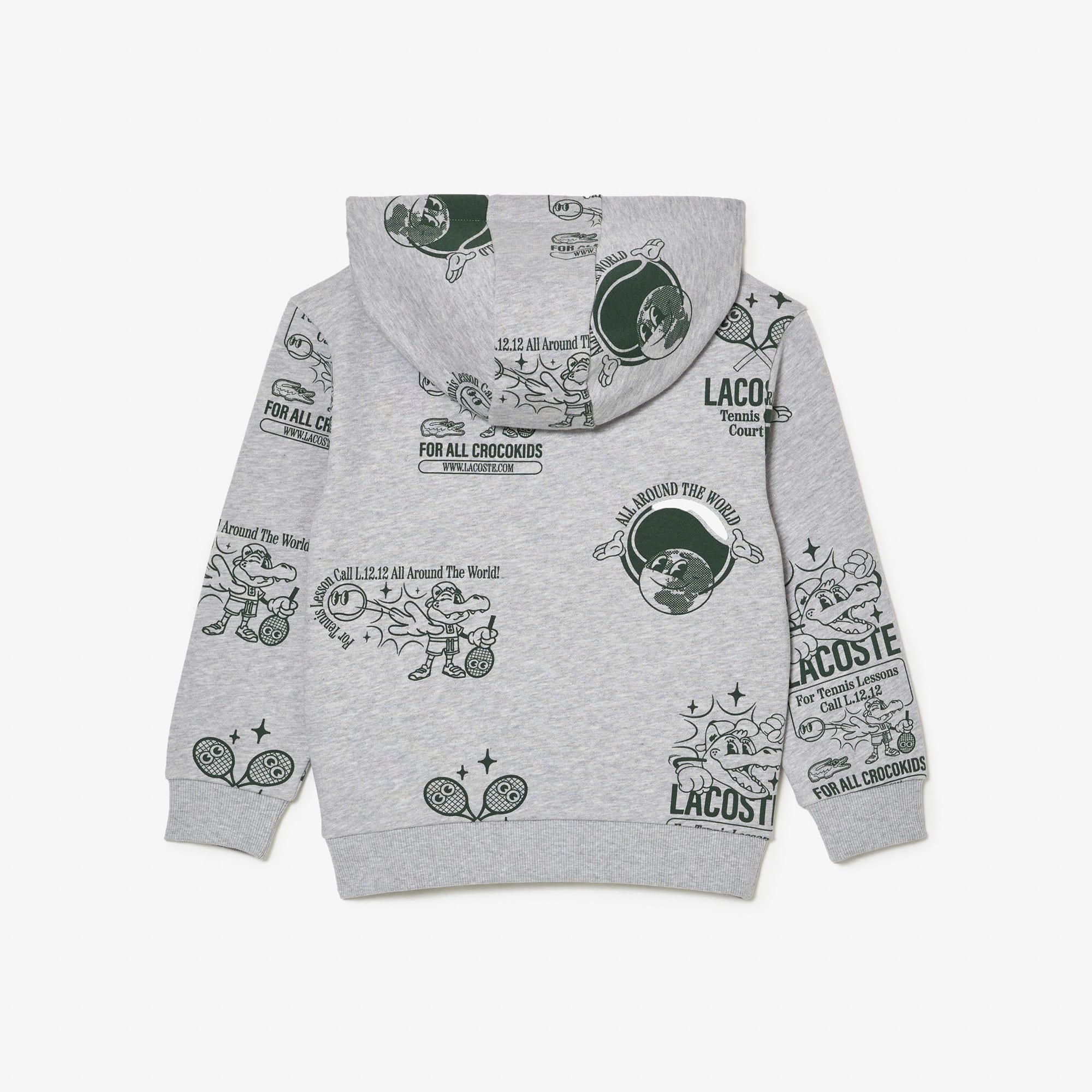 Sweatshirt à capuche Jogger imprimé graphique Pullovers & Sweatshirts - Gris - Lacoste - Enfant