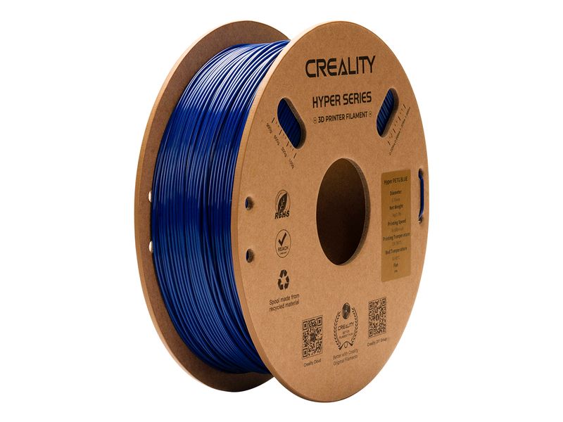 Creality Filament PETG Hyper Blau, 1.75 mm, 1 kg Hochwertiges 1.75 mm Hyper PETG Filament für 3D Drucker