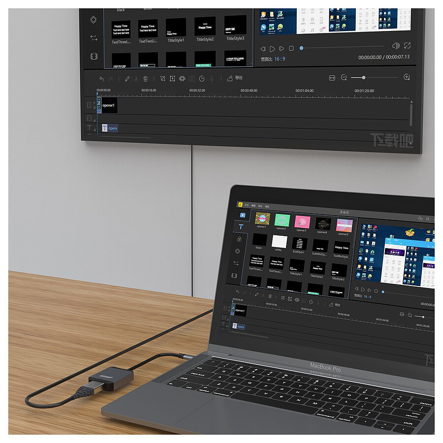 INOVU Adaptateur USB-C vers HDMI 4K @ 60 Hz