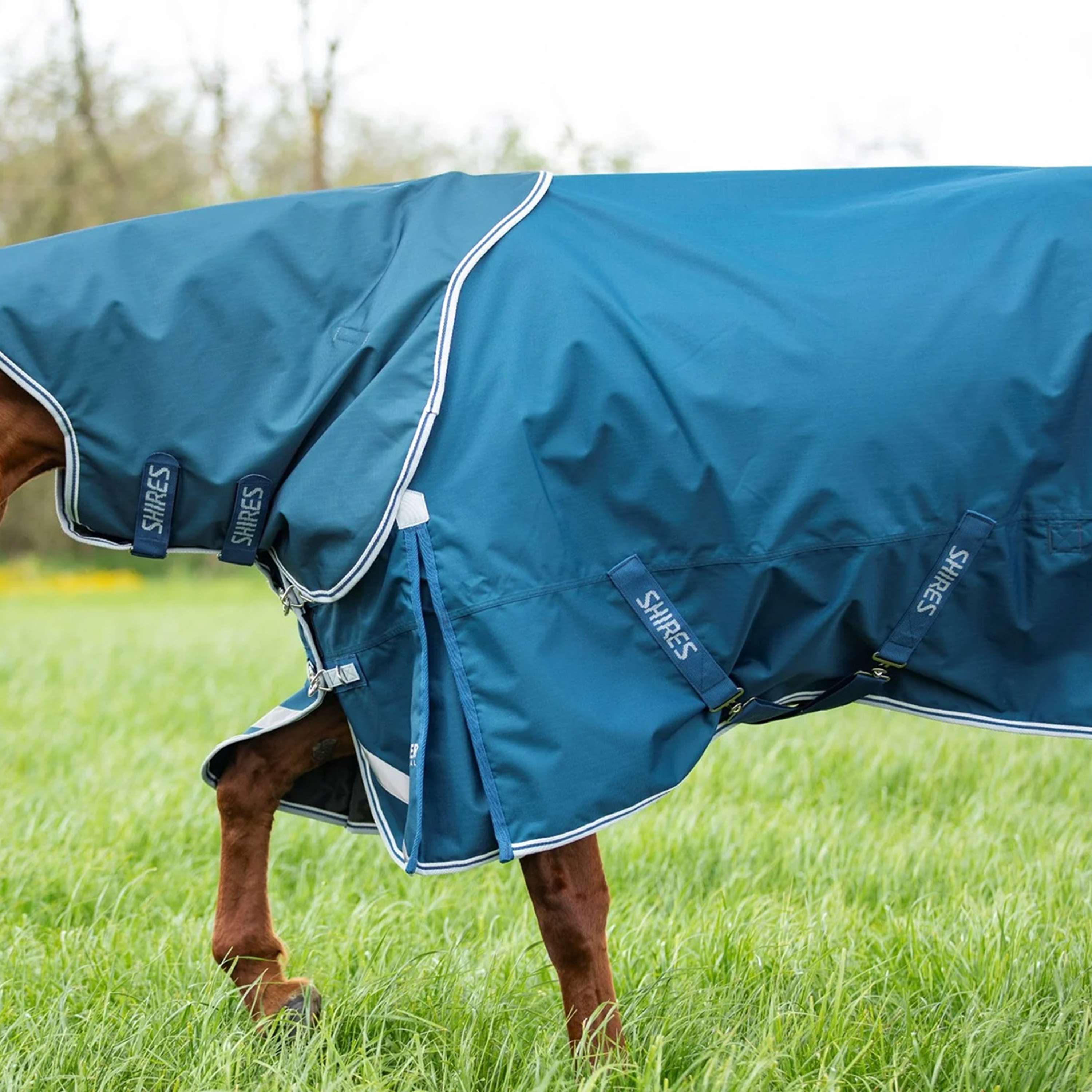 Shires Regendeken Original 50 Turnout met Hals Oceaan
