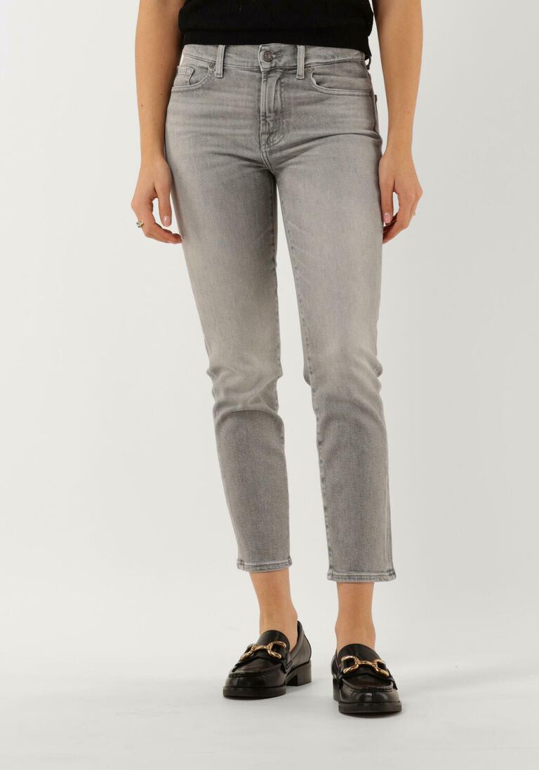7 FOR ALL MANKIND grijze 7 for all mankind slim fit jeans roxan ankle luxe vintage moonlit