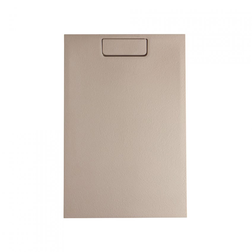 Douchebak 80x100 in steenlook, mineraal gegoten, ultravlak | Mart