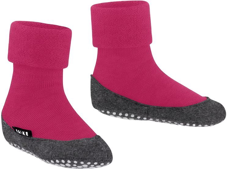 FALKE - Cosyshoe Minis - Huissokken - Purper - Merinowol - Antislip Noppen