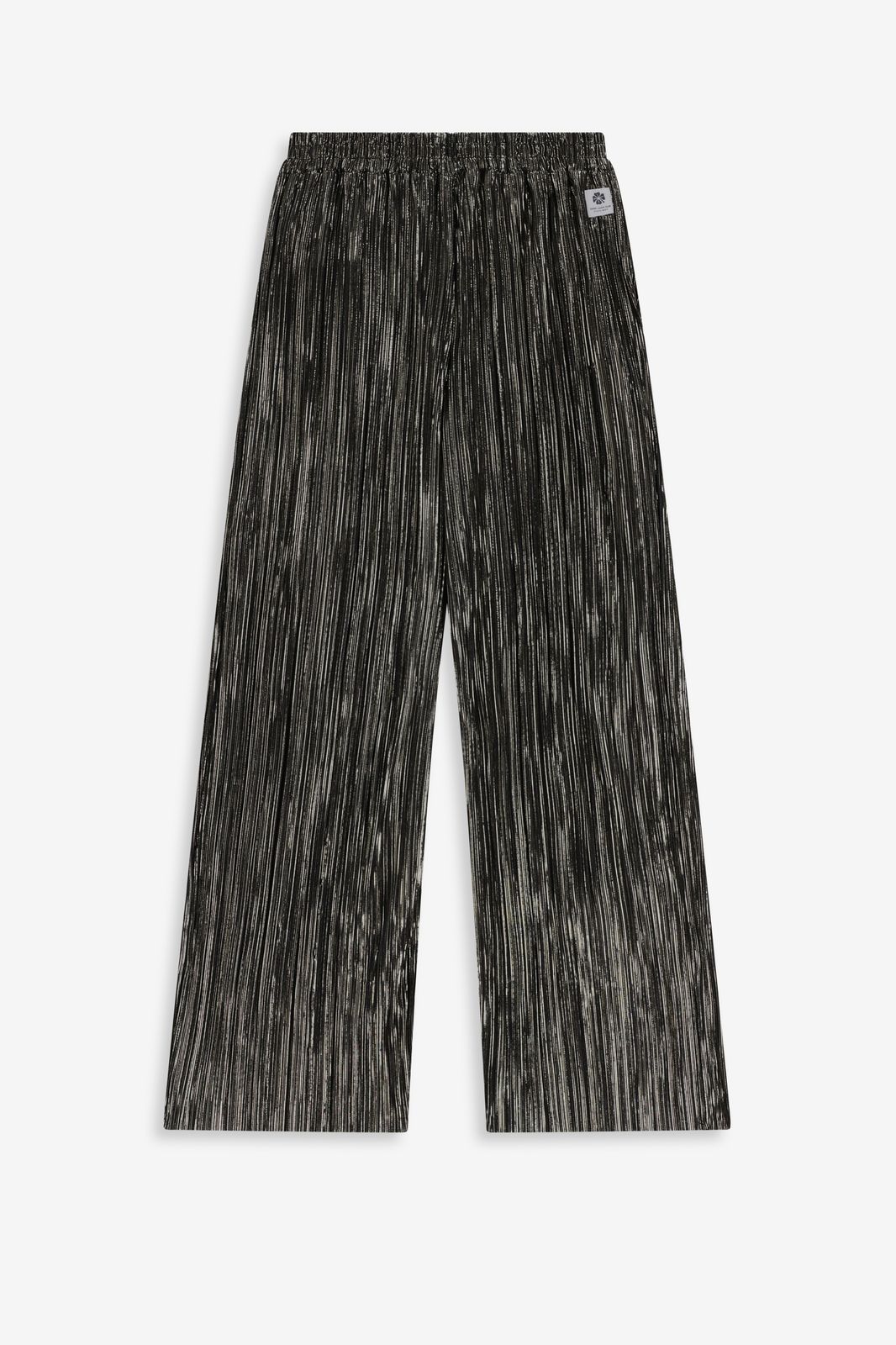 Goudkleurige plissé broek