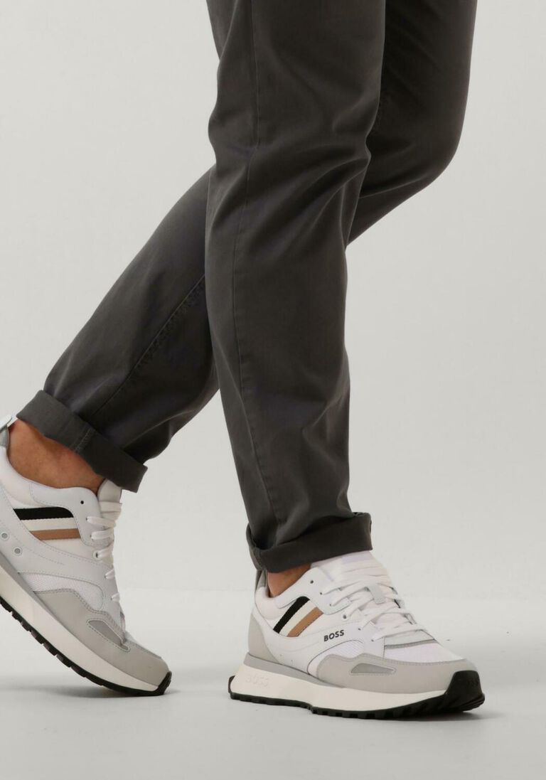 BOSS witte boss lage sneakers jonah runn