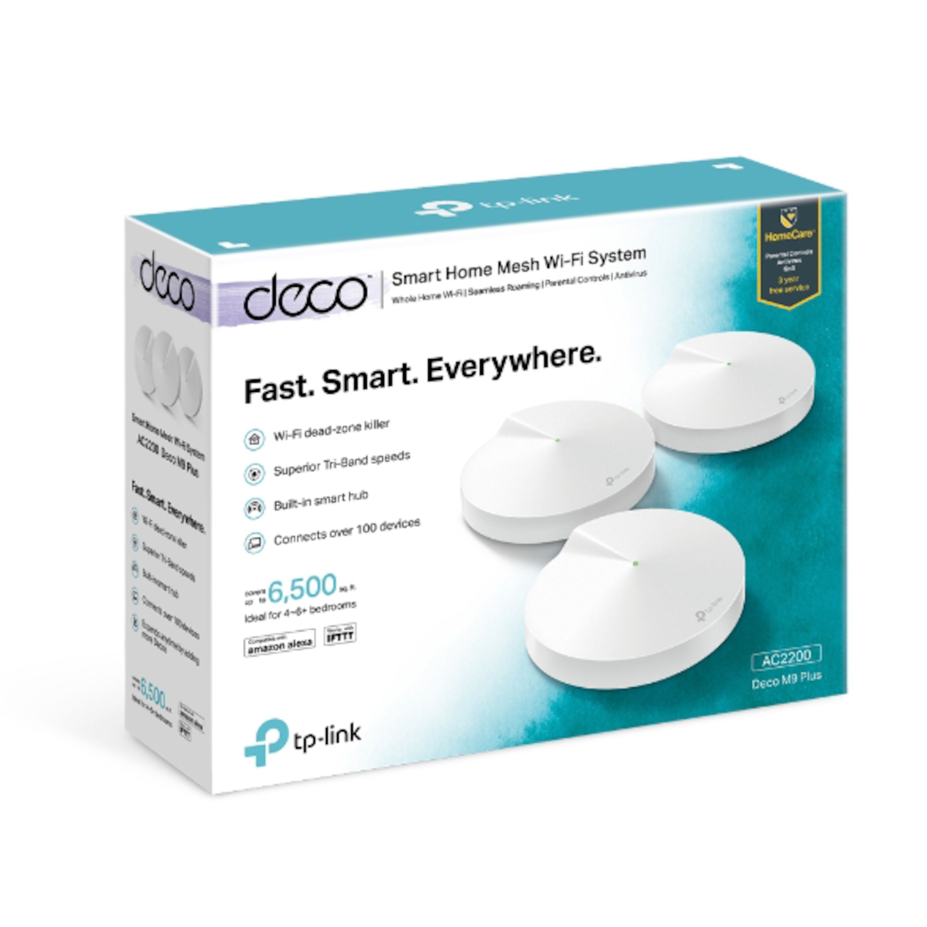 TP-link Deco M9 Plus Mesh-system AC2200 3-pk.
