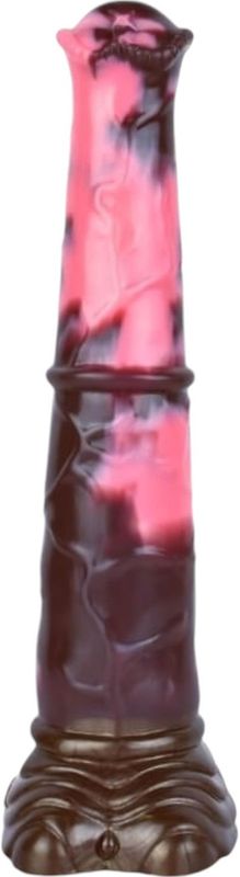 Bad Horse - siliconen paarden dildo - 24cm (bruin-roze)