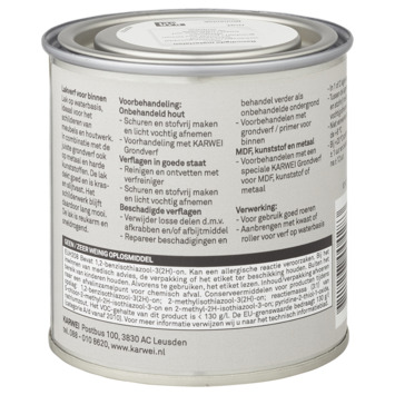 Karwei binnenlak mat zink grijs 250 ml