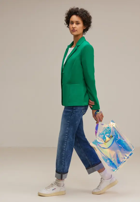 Twill Blazer - fresh spring green