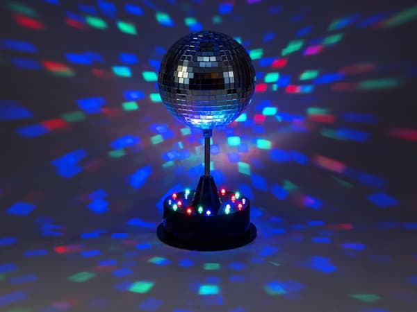 Speilkule 13 cm med LED base