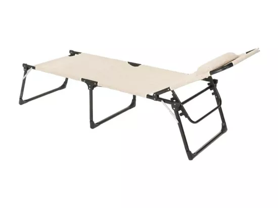 Bain de soleil pliant en aluminium transat de plage PINNACLE