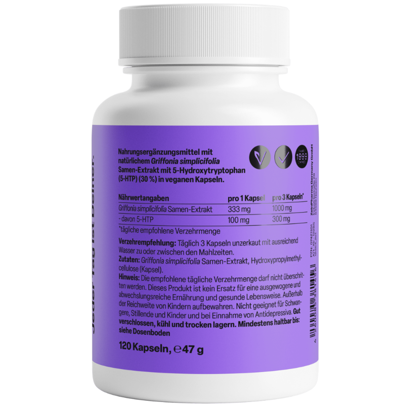 Griffonia 5-HTP 100mg (120 Kapseln)