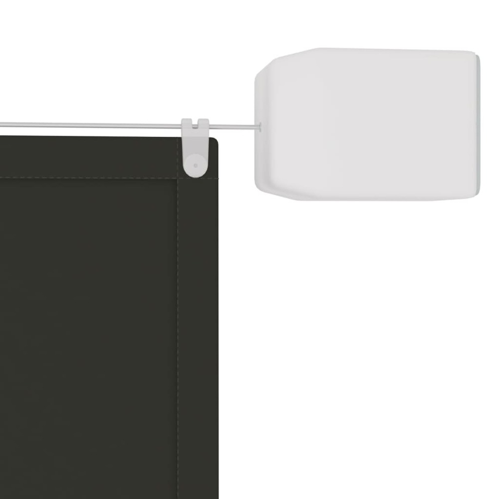 Auvent vertical 100x800 cm tissu oxford anthracite