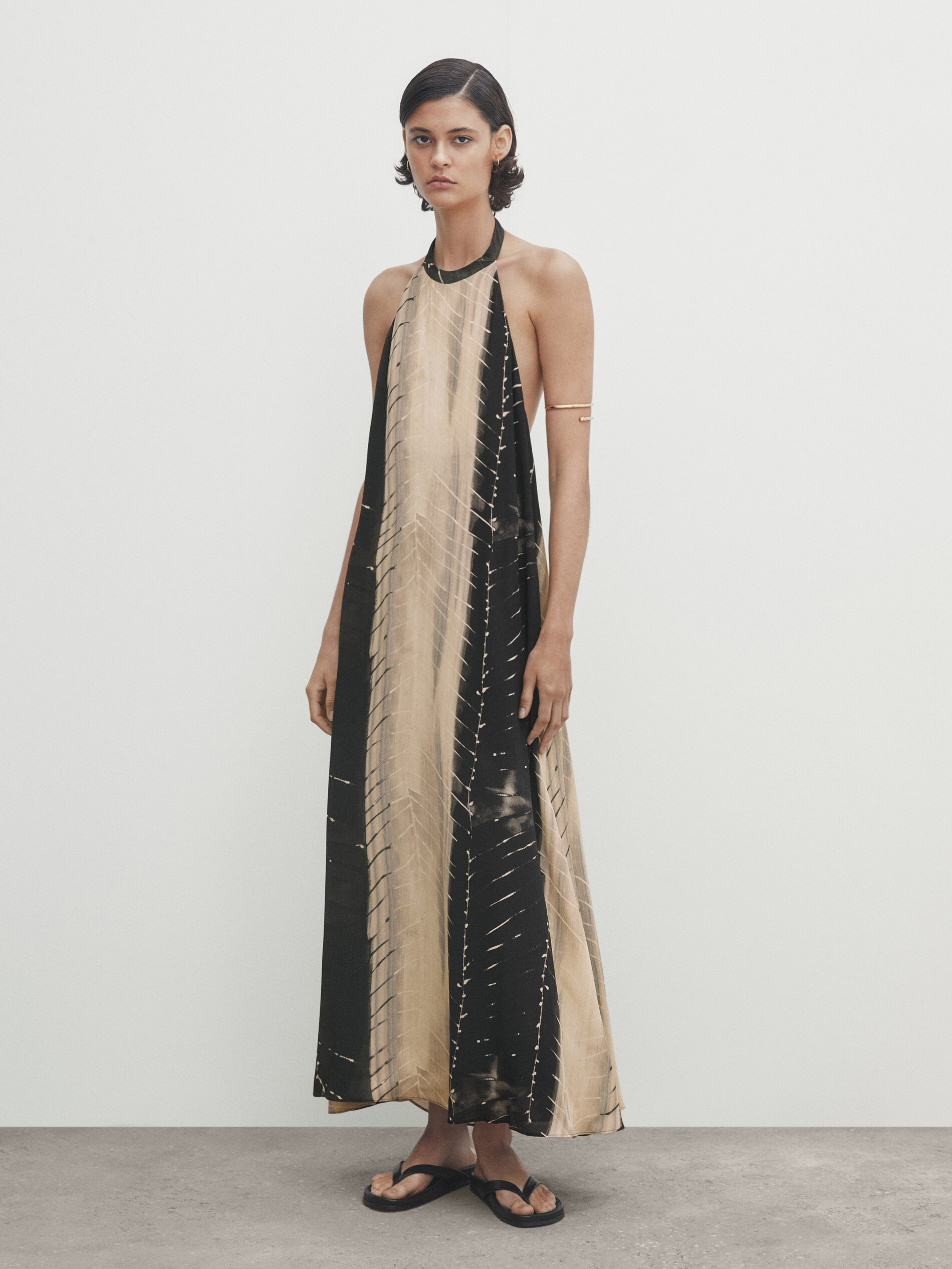 Vestido com estampa de musgo - MOSS
