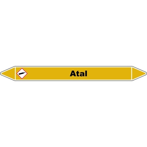 Marqueur de Tuyauterie - ATAL - Vinyle Laminé - NFX 08-105