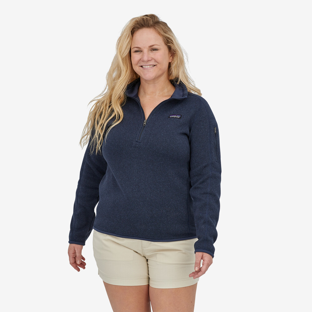 Damen-Fleecepullover „Better Sweater“ mit 1/4-Reißverschluss