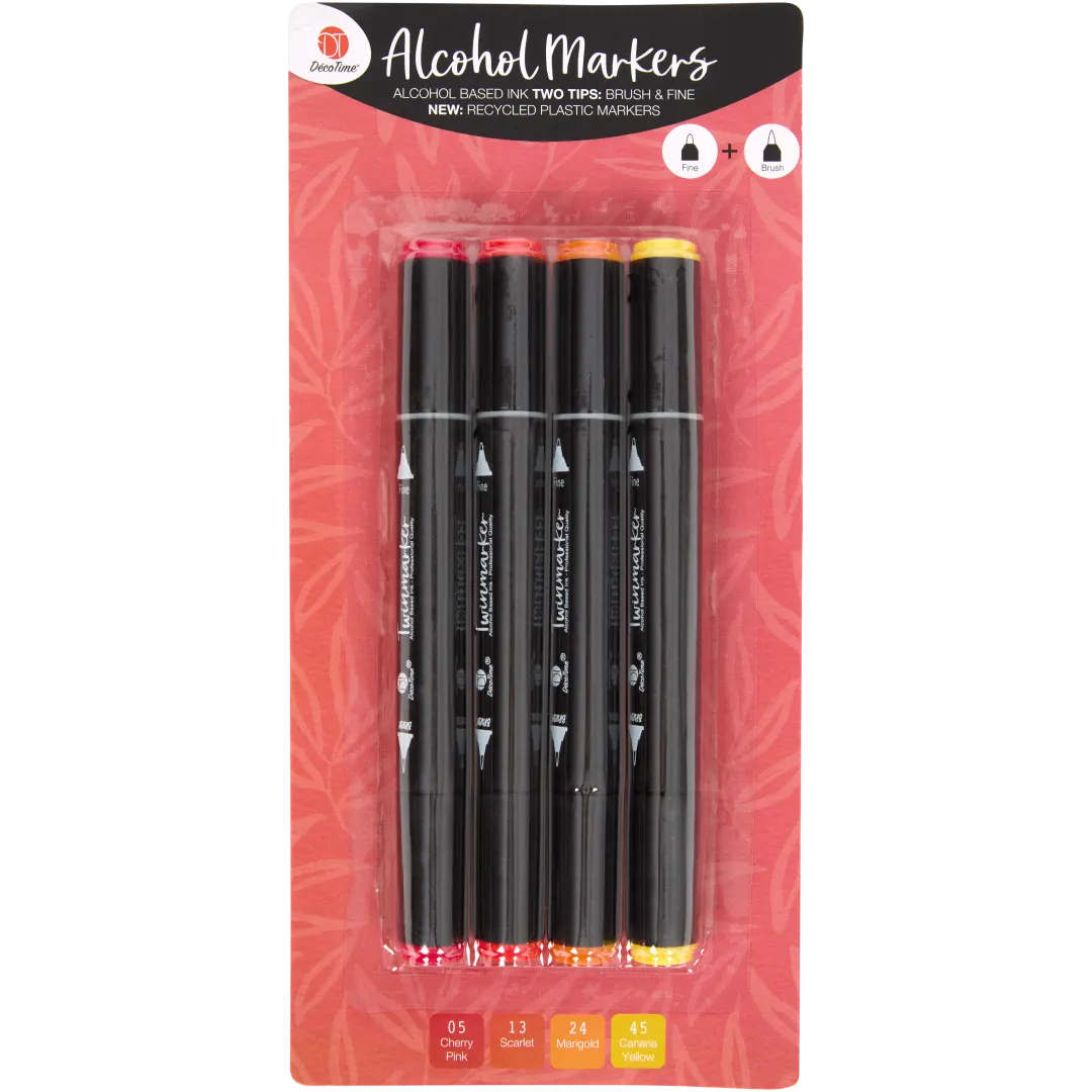 DécoTime twinmarkers 4 stuks | diverse kleuren