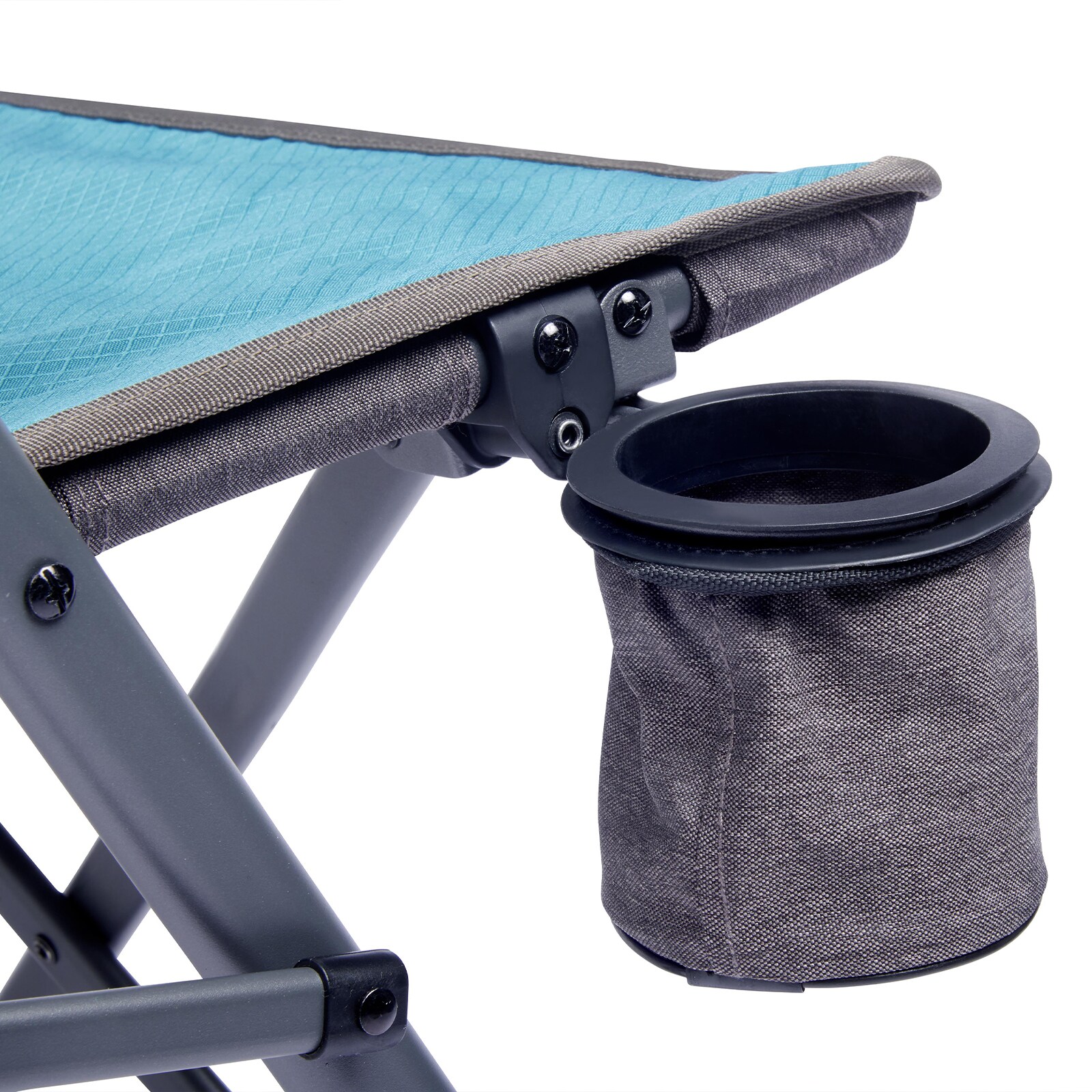 UQUIP Campingstuhl Justy XL Faltstuhl Strandstuhl Klappstuhl Verstellbar 120 kg Farbe: Petrol/grey