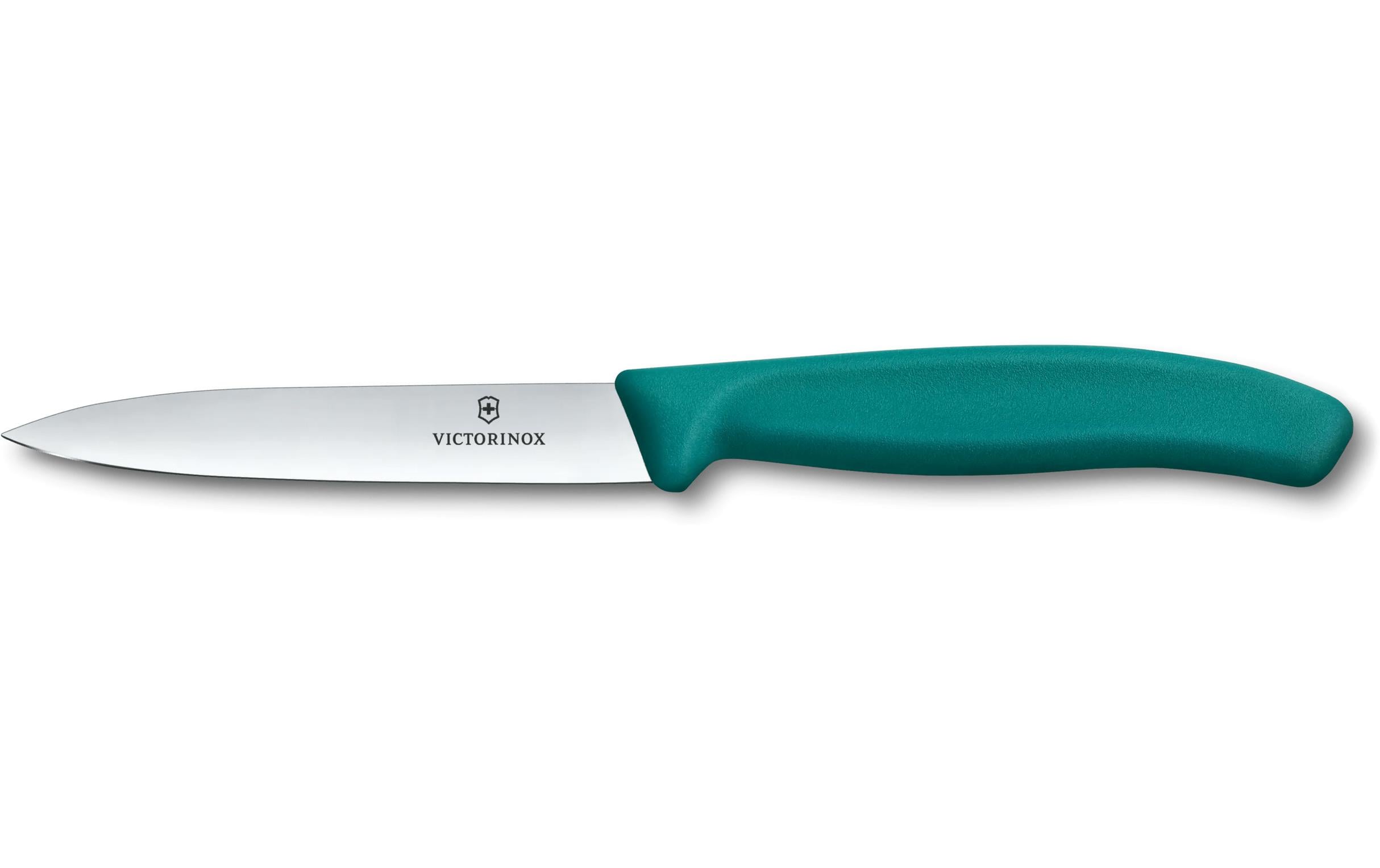 Gemüsemesser Swiss Classic, 10 cm, GrünPraktisches Gemüsemesser mit gerader Spitze