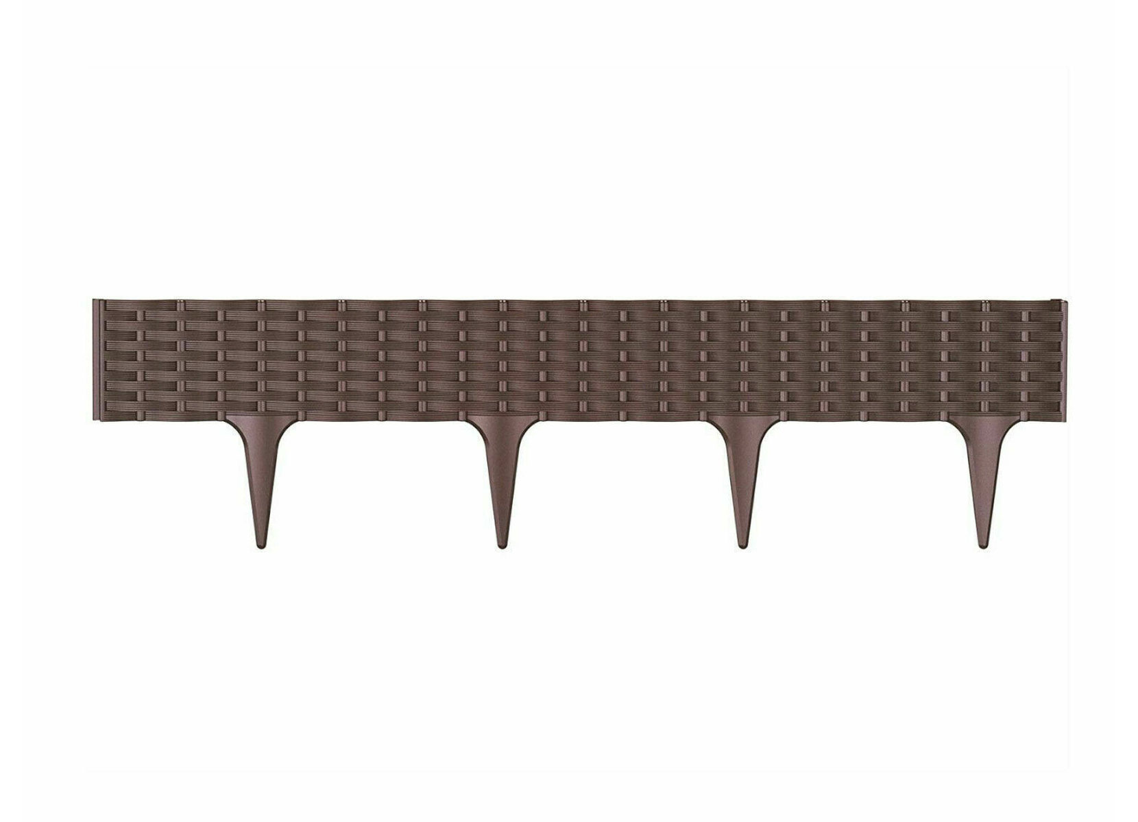 Rasenkante IBRA Border Rattanoptik 3,9m Braun