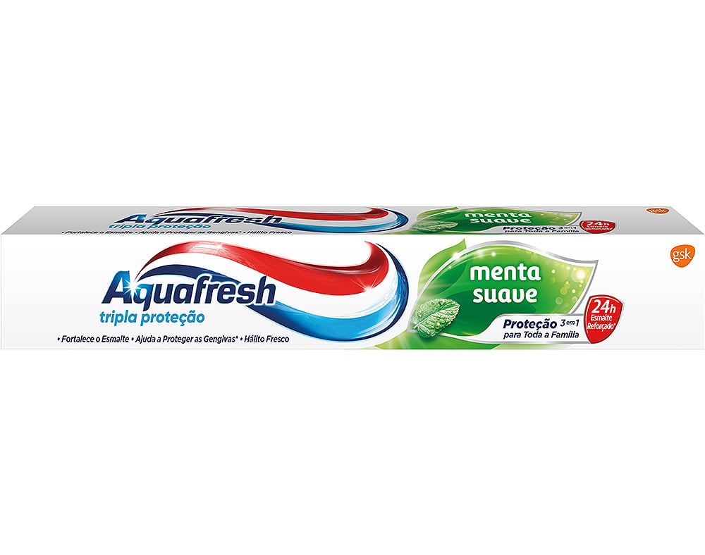Pasta de Dentes Menta Suave Aquafresh 75ml