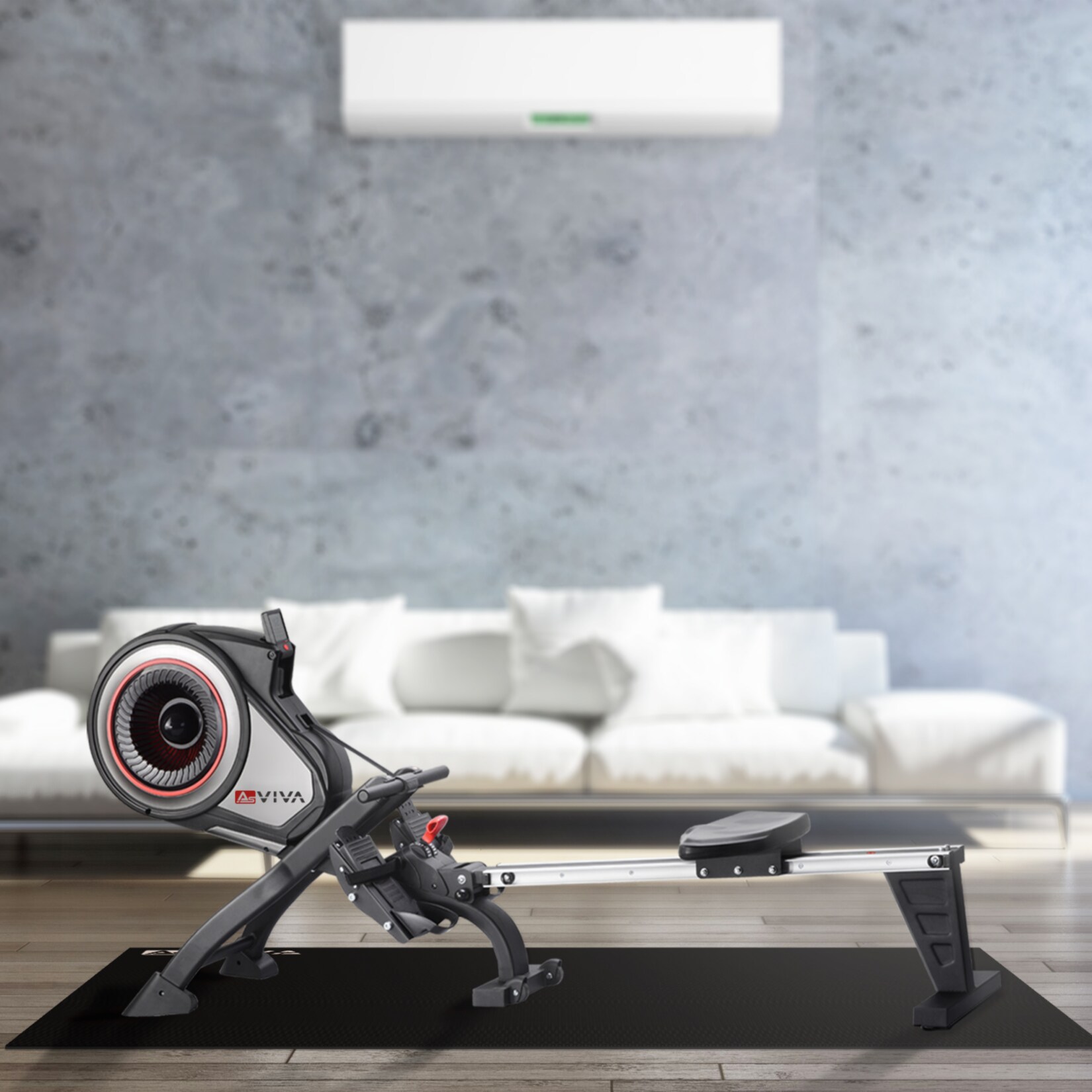 AsVIVA Fitnessgeräte Bodenschutzmatte UM1 200x100cm Unterlegmatte