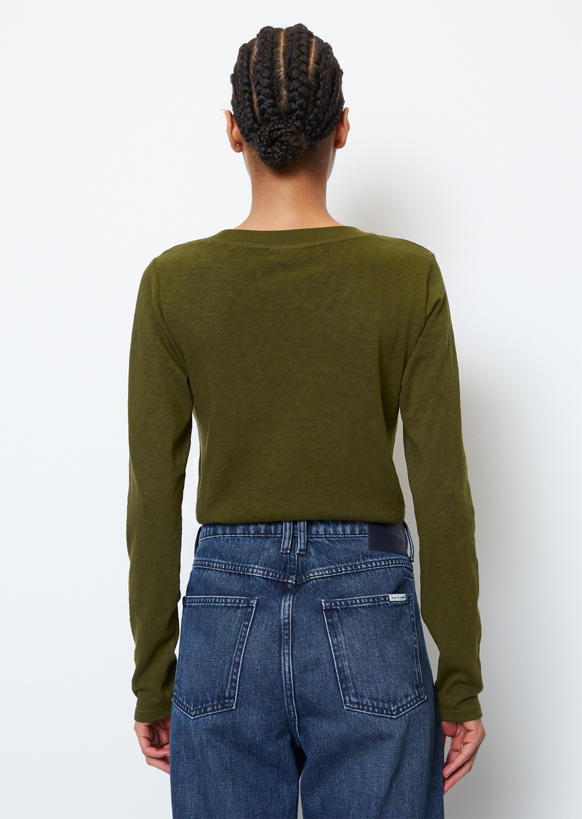 Rundhals-Longsleeve aus Organic Cotton