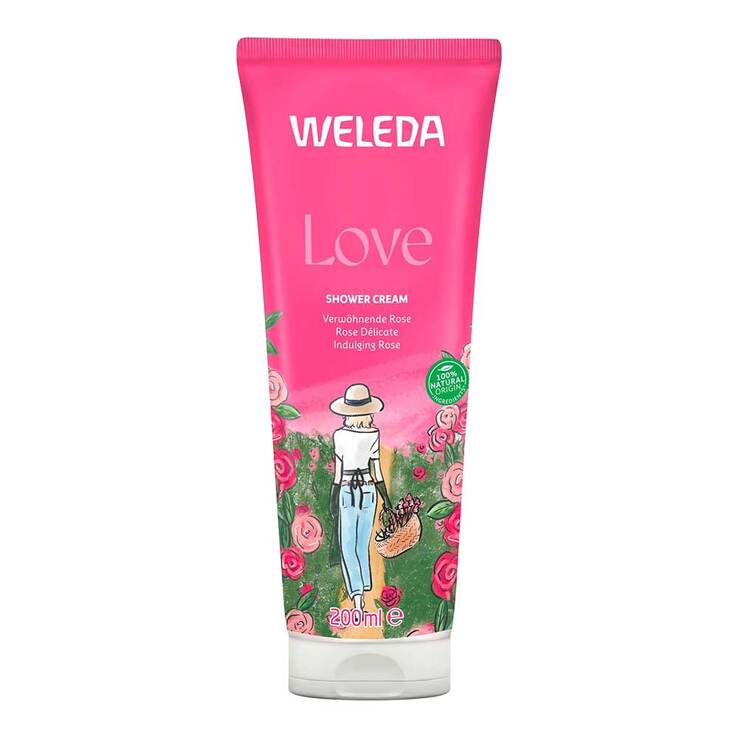 Weleda Love Shower Cream Rose, 200 ml