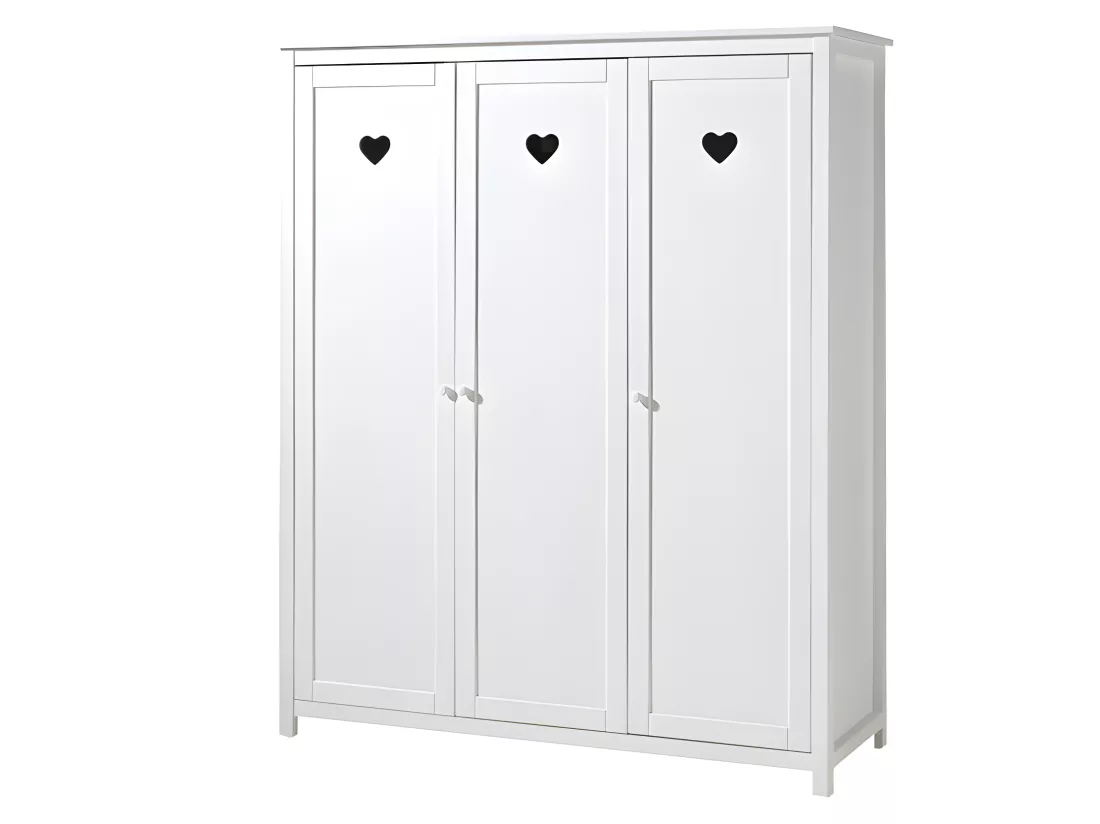 Pack - Lit Enfant, Sommier, Chevet & Armoire 