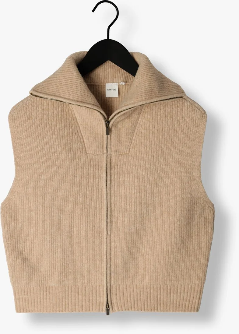 KNIT-TED camel knit-ted spencer mace