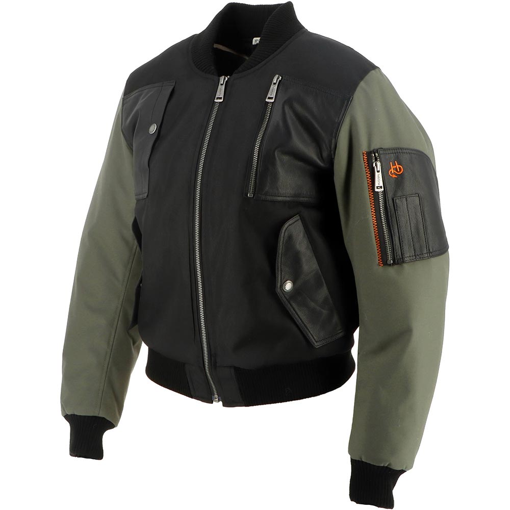 Helstons - Blouson femme H-Bomb Noir / Kaki
