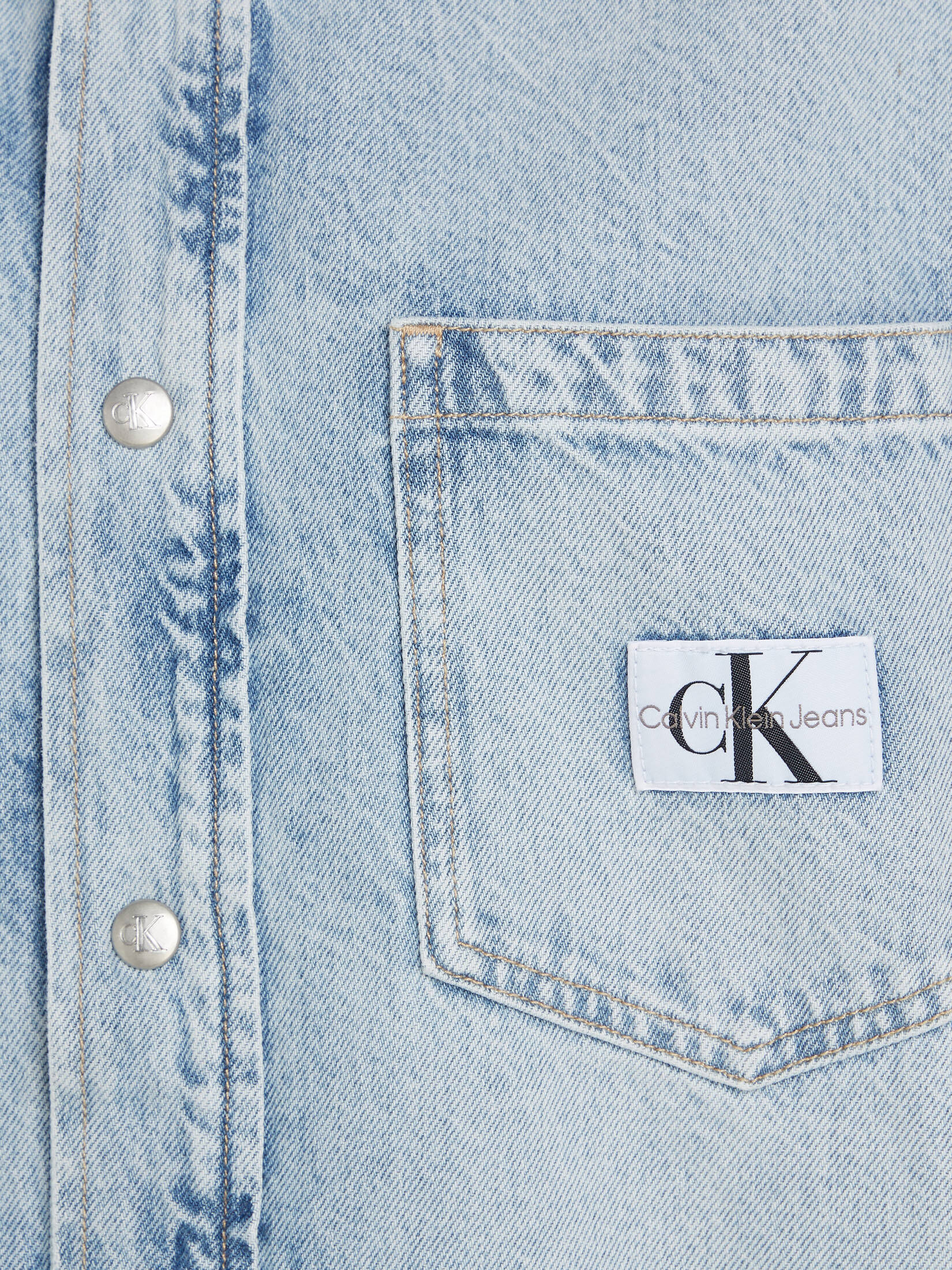 CALVIN KLEIN JEANS| Damen Jeansbluse DAD DENIM SHIRT Oversized Fit