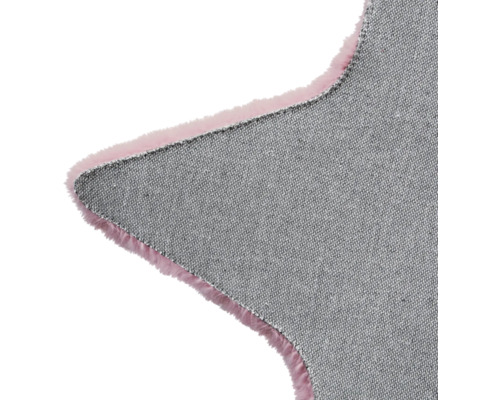 Romance Star vloerkleed, roze, 80x80 cm