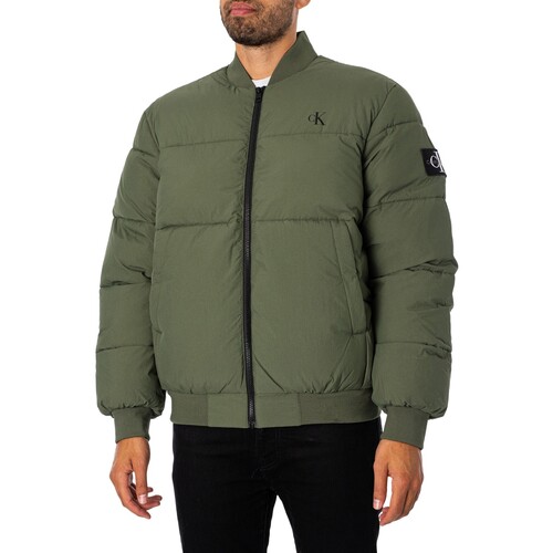 Calvin Klein Jeans - Chaqueta Bomber Comercial Verde