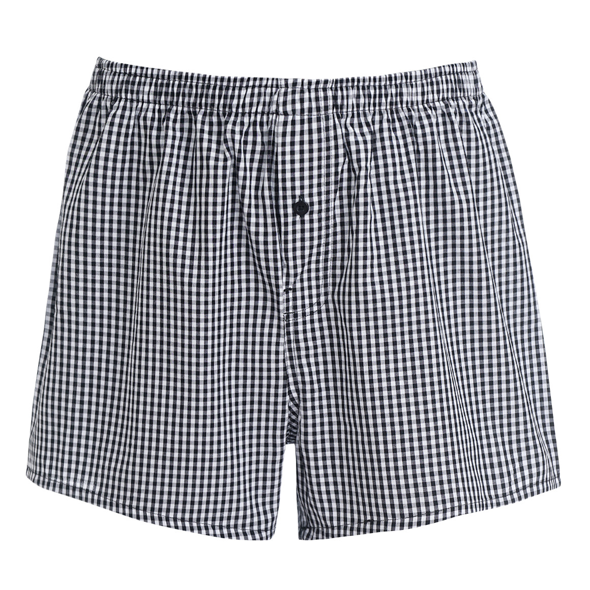 VanVaan Herren Boxershorts mit Karo-Muster schwarz / weiss