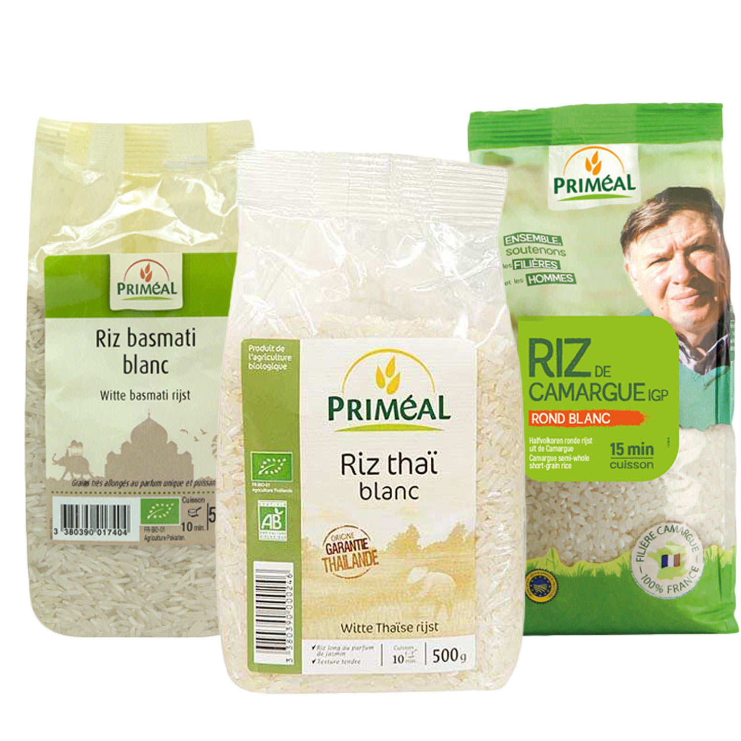 Assortiment de 3 riz bio