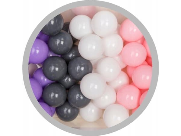 Technok Pool baller i pastellfarger. rosa 70mm 80stk