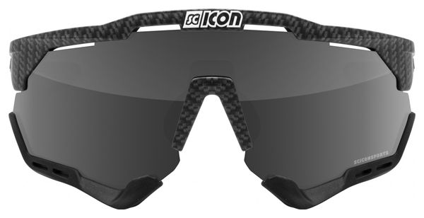 Scicon Sports Aeroshade XL Lunettes De Soleil De Performance Sportive (Scnpp Multimiror Silver/Compagnon De Carbone)