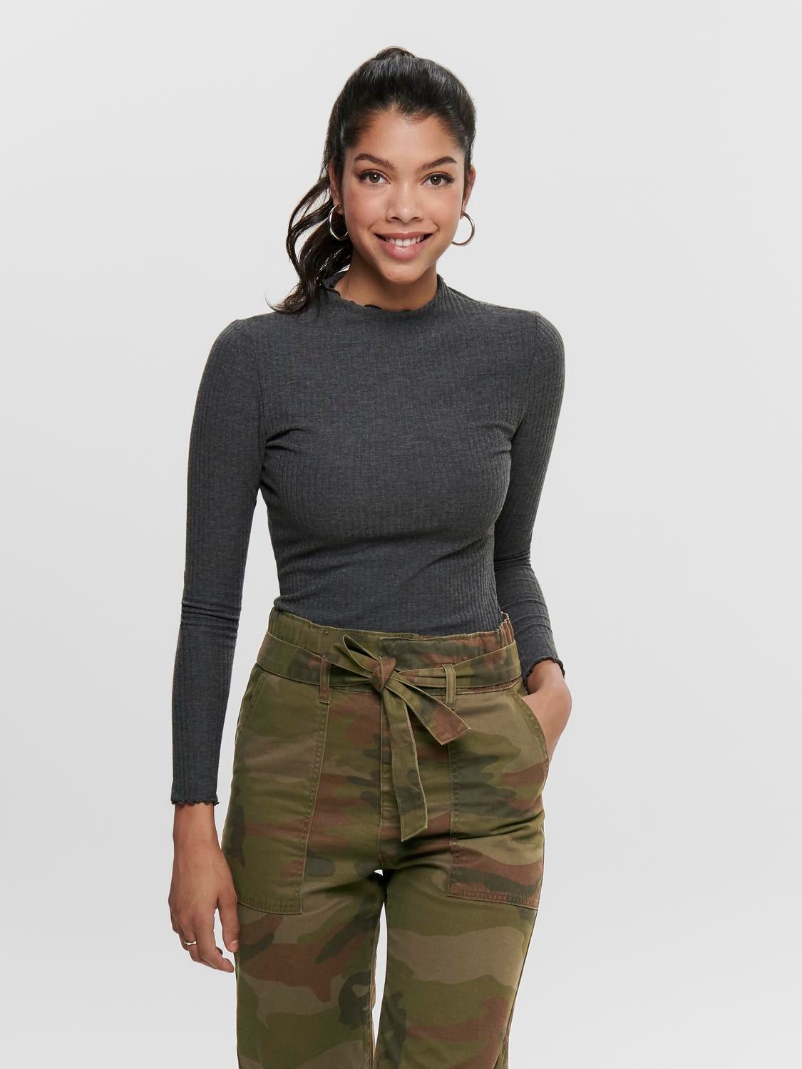 ONLEMMA Top Dark Grey Melange
