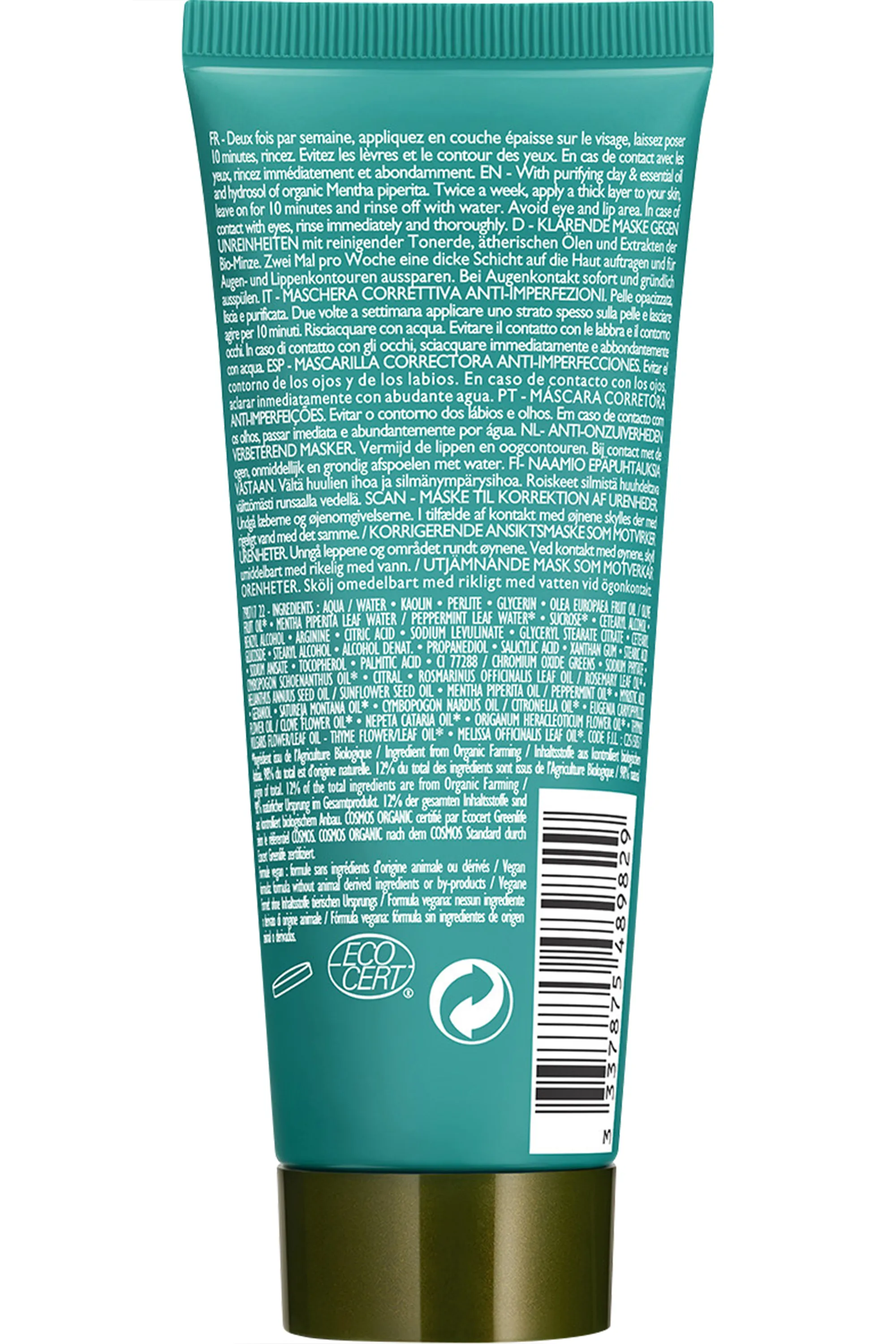 Sanoflore Masque purifiant à l’argile Aqua Magnifica-75 ml