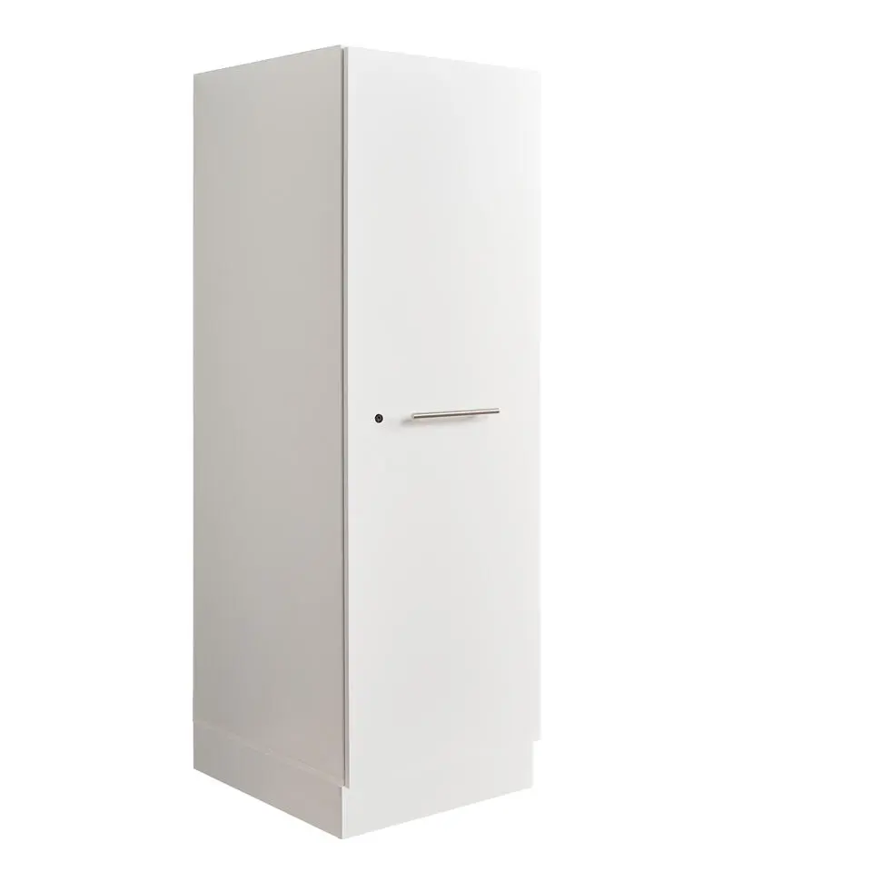 Interiax WASHWALL 'Mary' Wasmachine Opbergkast Wit - 162x50x67.5 cm