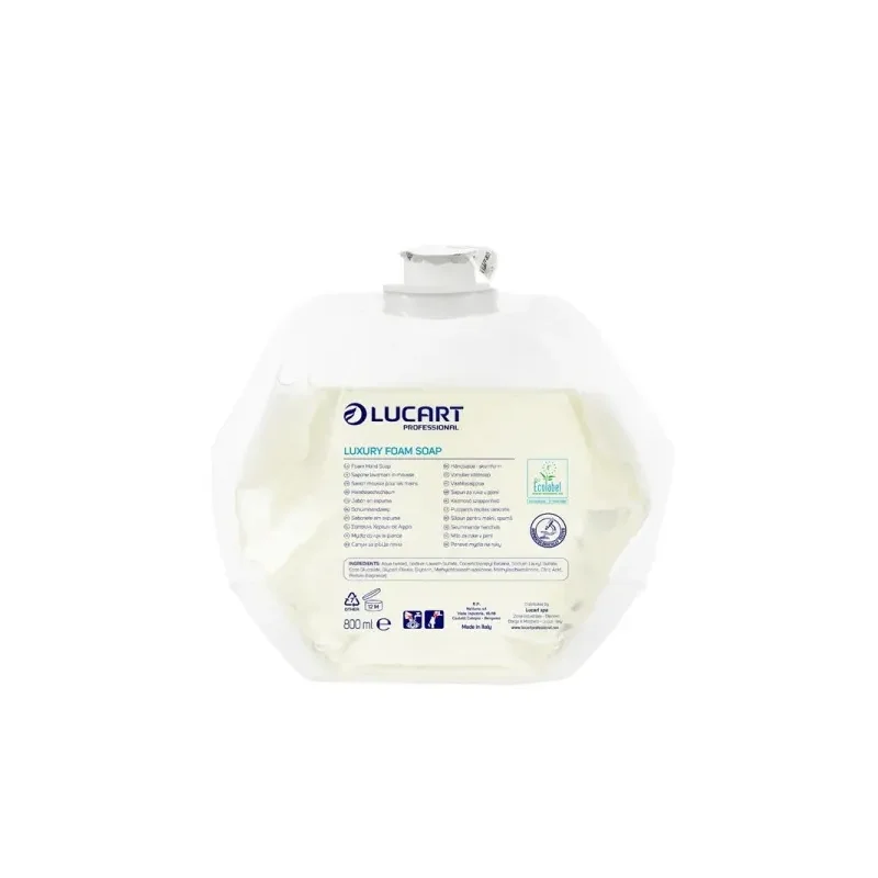 LUCART - Recharge savon mousse mains - x6