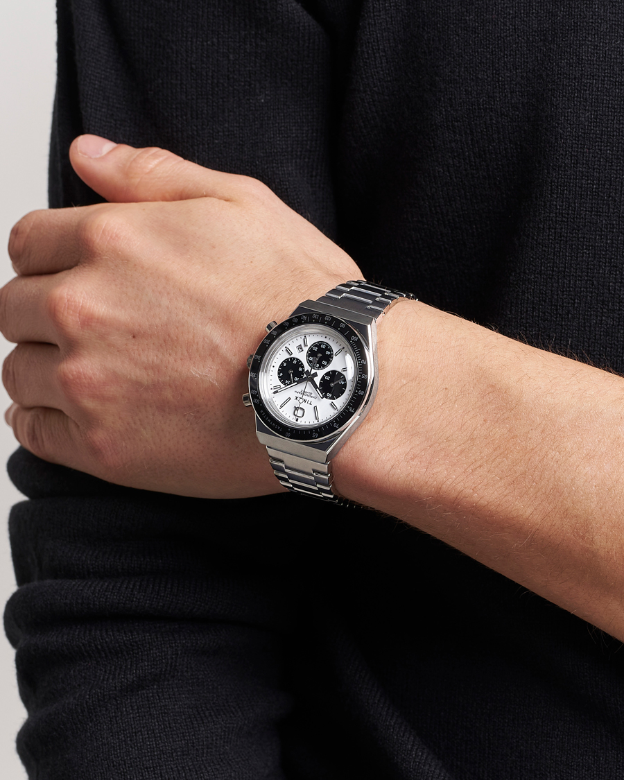 Timex Q Timex Chronograph 40mm White Dial