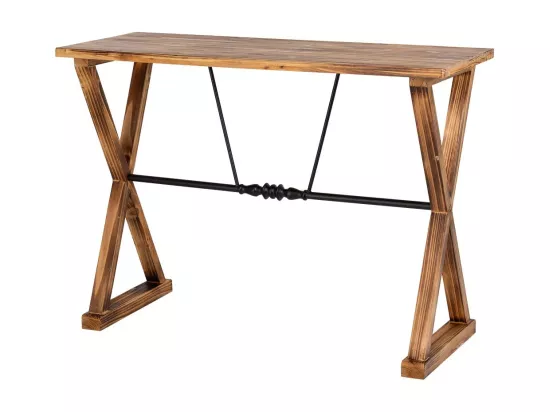 Console en bois et métal 106x40x76,5h cm