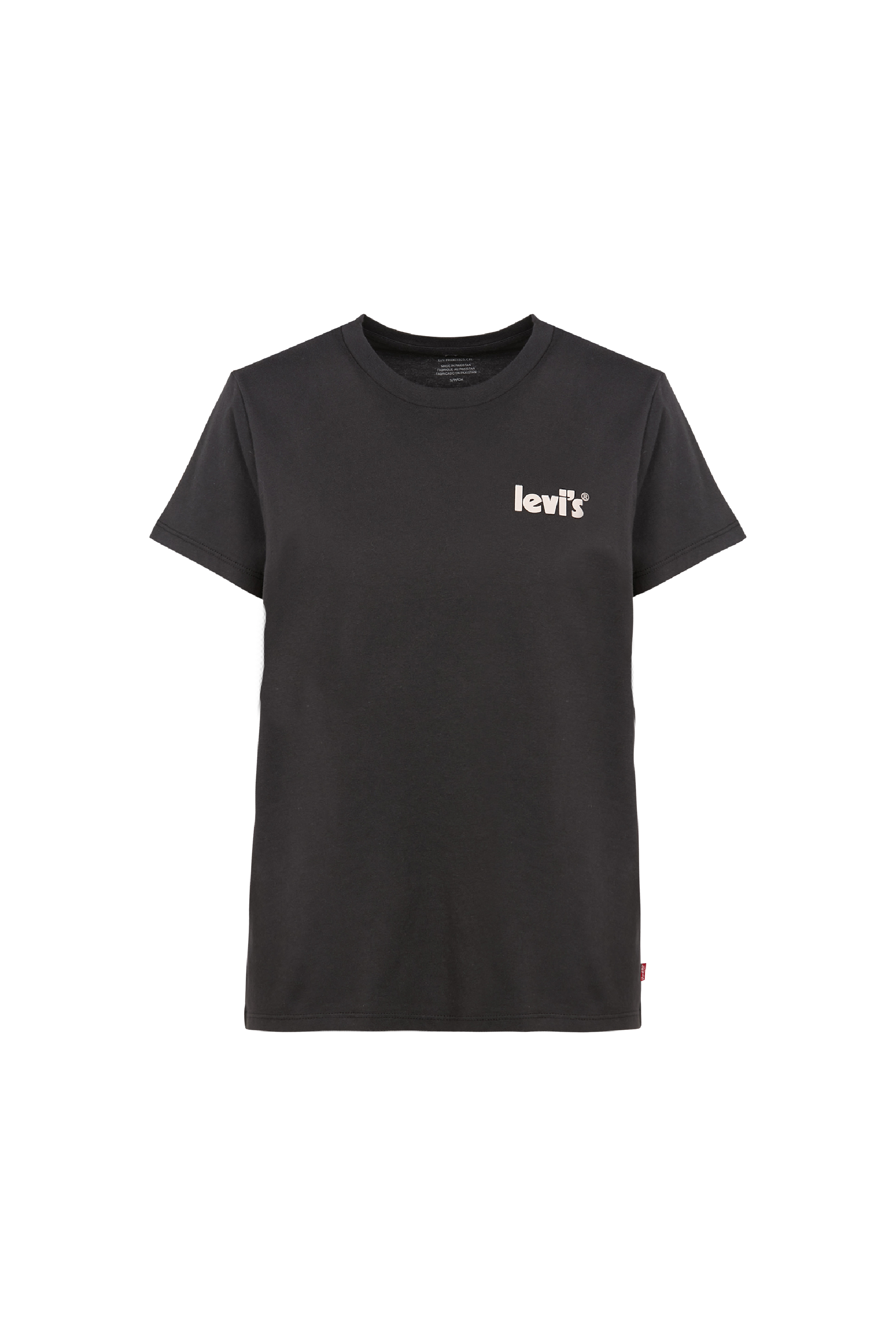 LEVI'S Tee-shirt col rond en coton THE PERFECT TEE Noir