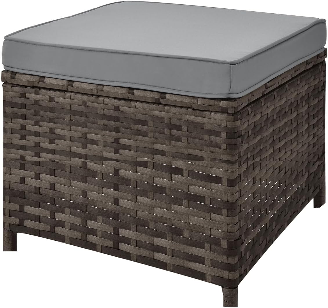 SVITA Monroe Garten-Lounge Set Polyrattan Lounge-Möbel Sitzgruppe Braun