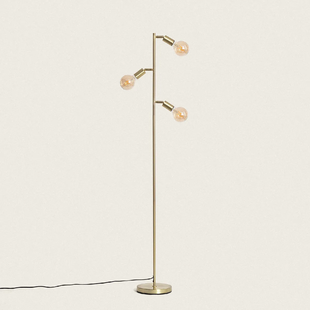 Ledkia Aratz - Lampadaire Métal Doré