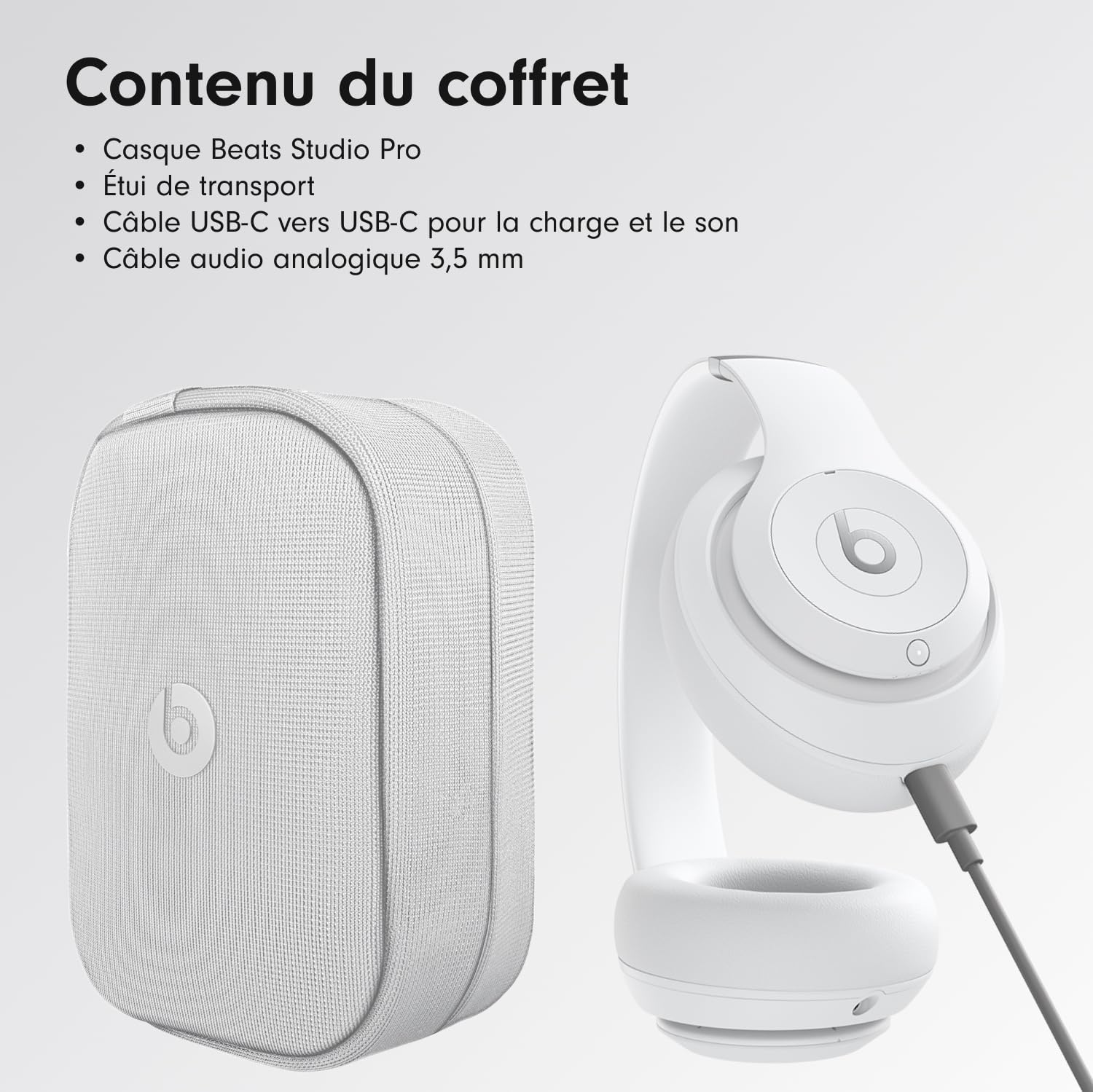 Beats Studio Pro - Casque sans Fil avec Bluetooth et Réduction du Bruit - Audio Spatial personnalisé, Audio USB-C au Format Lossless, Compatibilité Apple et Android